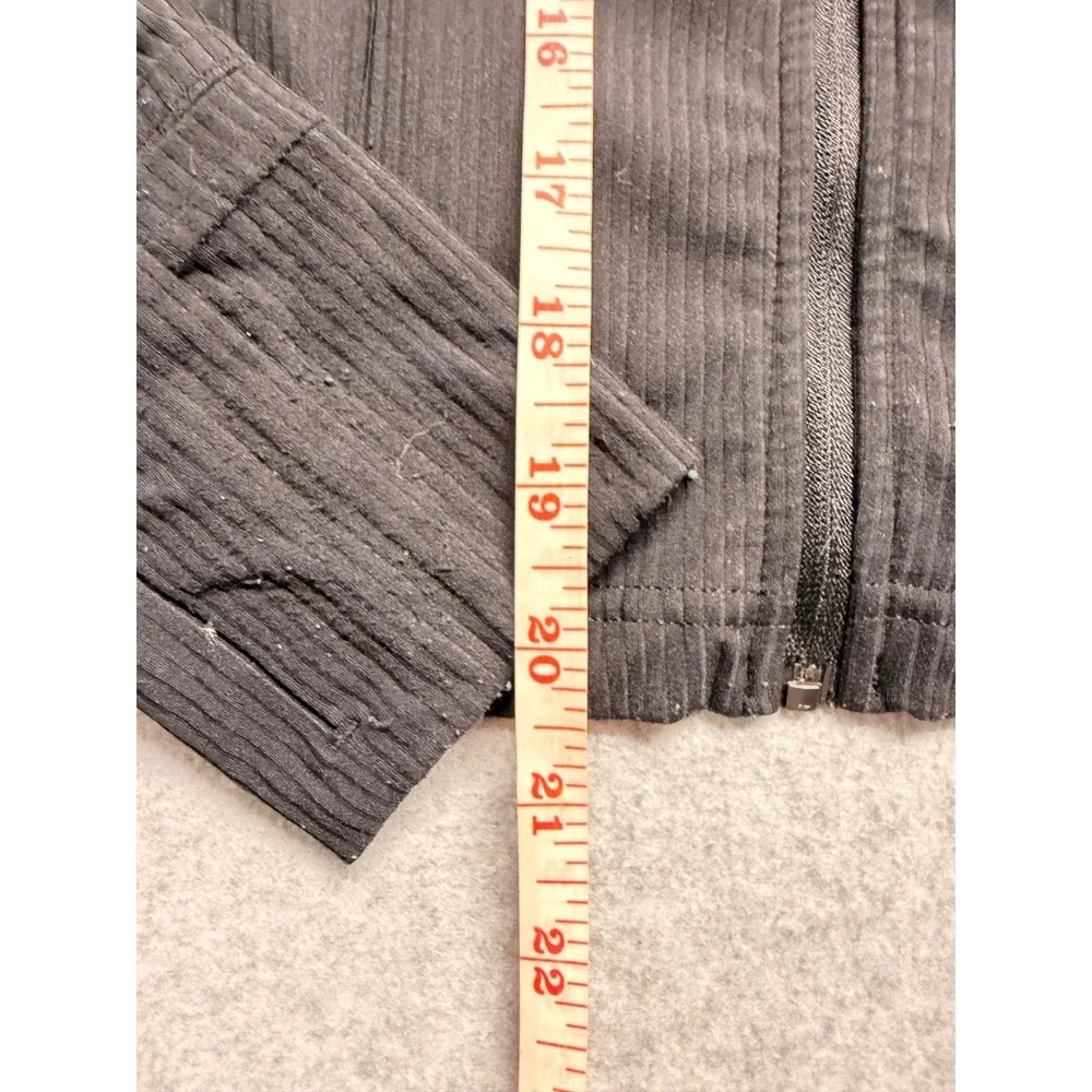 Lululemon Define Jacket Ribbed Black Full Zip Yoga Athletic Top Size 2